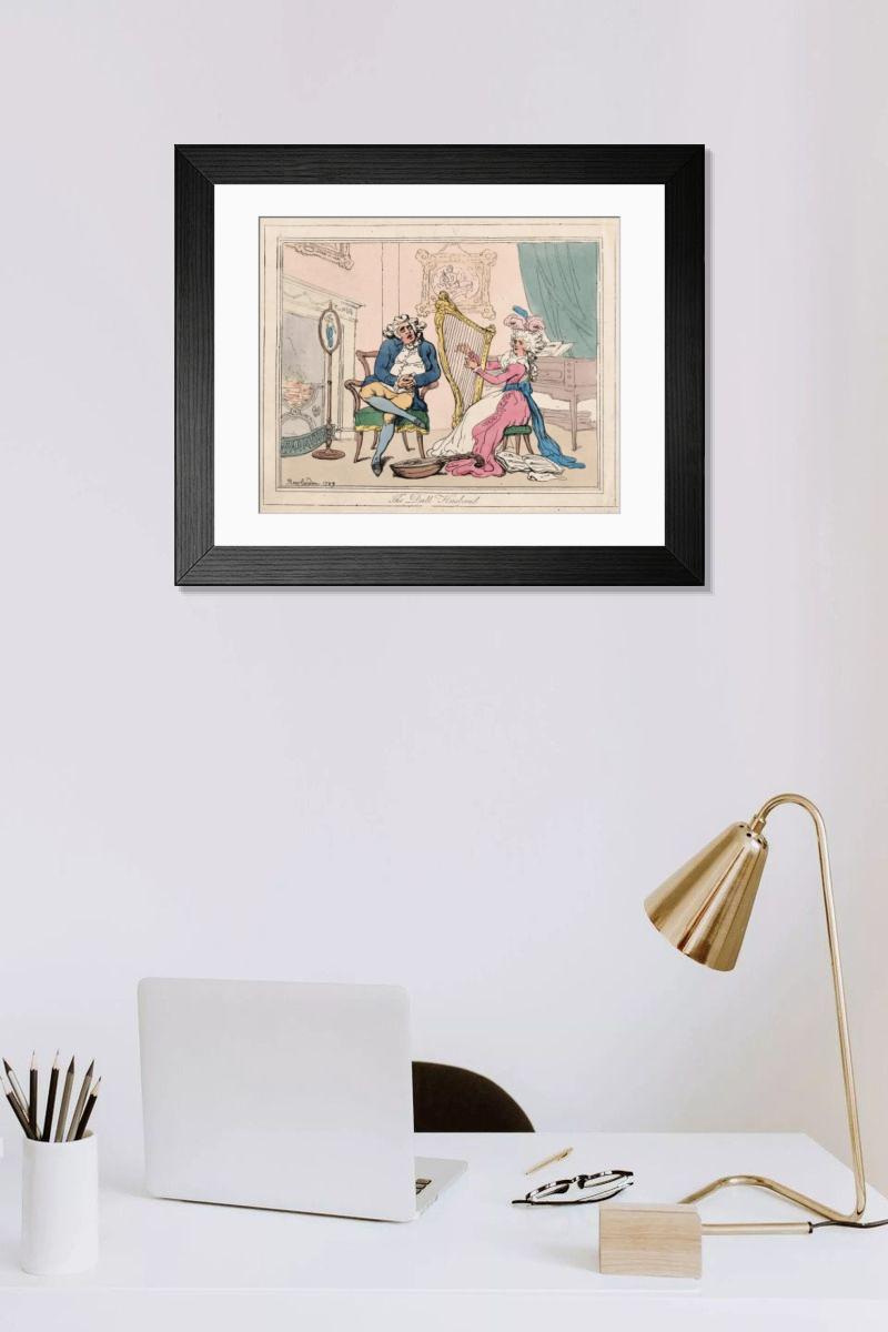 Shown hanging in a room: Modern 14"x12" (36x31cm)
