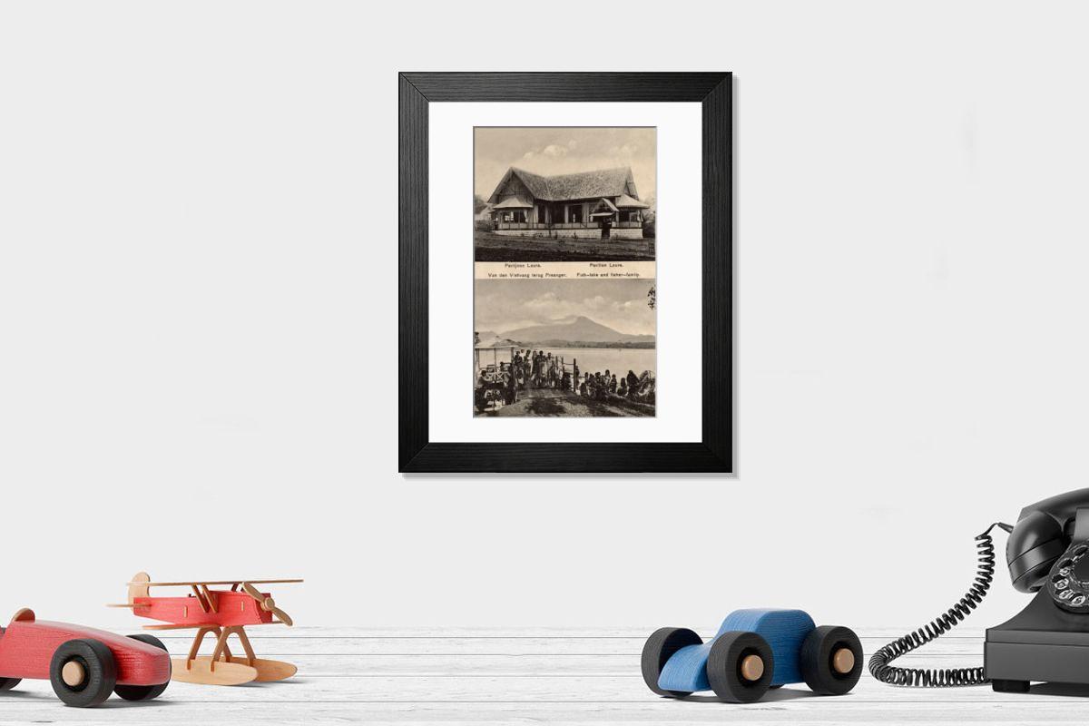 Shown hanging in a room: Modern 14"x12" (36x31cm)