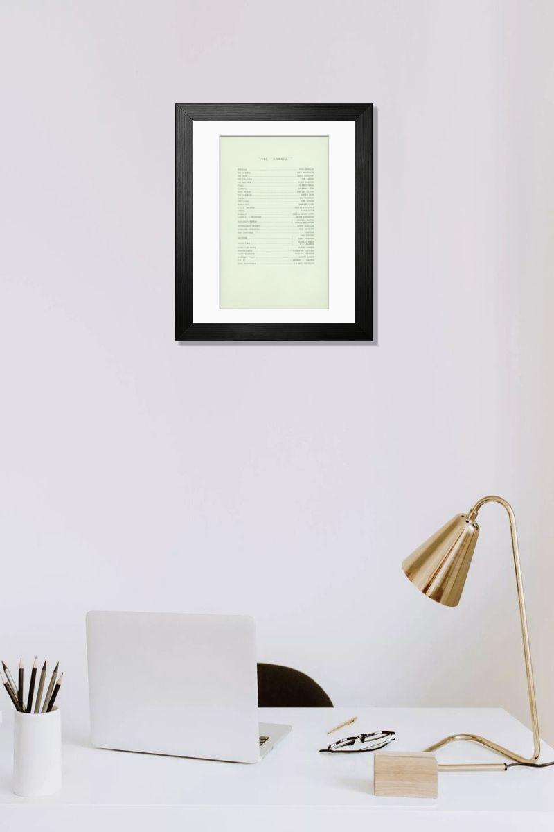 Shown hanging in a room: Modern 14"x12" (36x31cm)