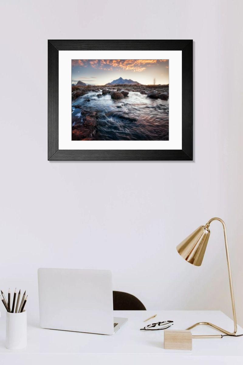 Shown hanging in a room: Modern 14"x12" (36x31cm)