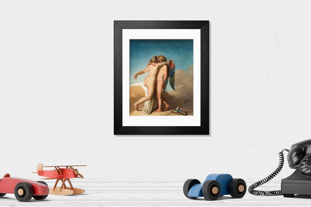 Shown hanging in a room: Modern 14"x12" (36x31cm)