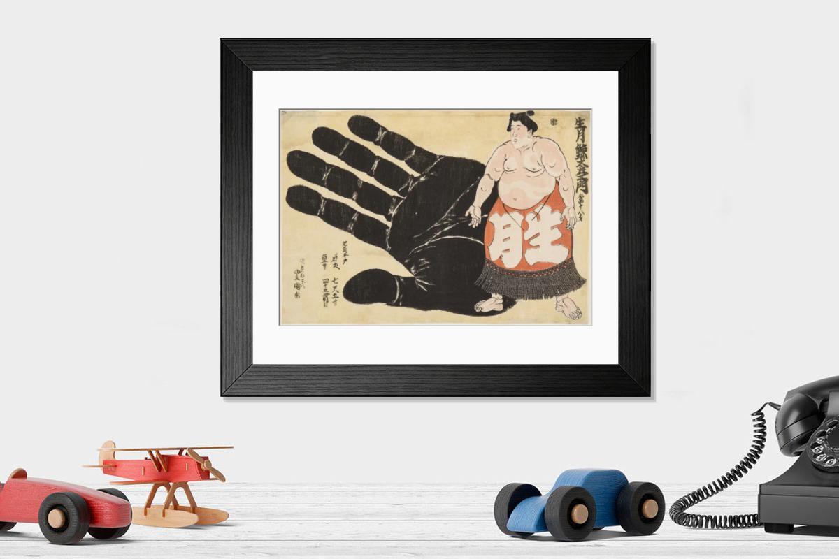 Sumo Wrestler Print, 1844 | Heritage Images