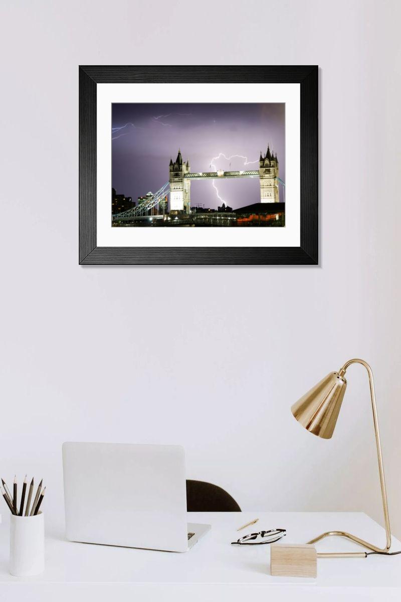 Shown hanging in a room: Modern 14"x12" (36x31cm)