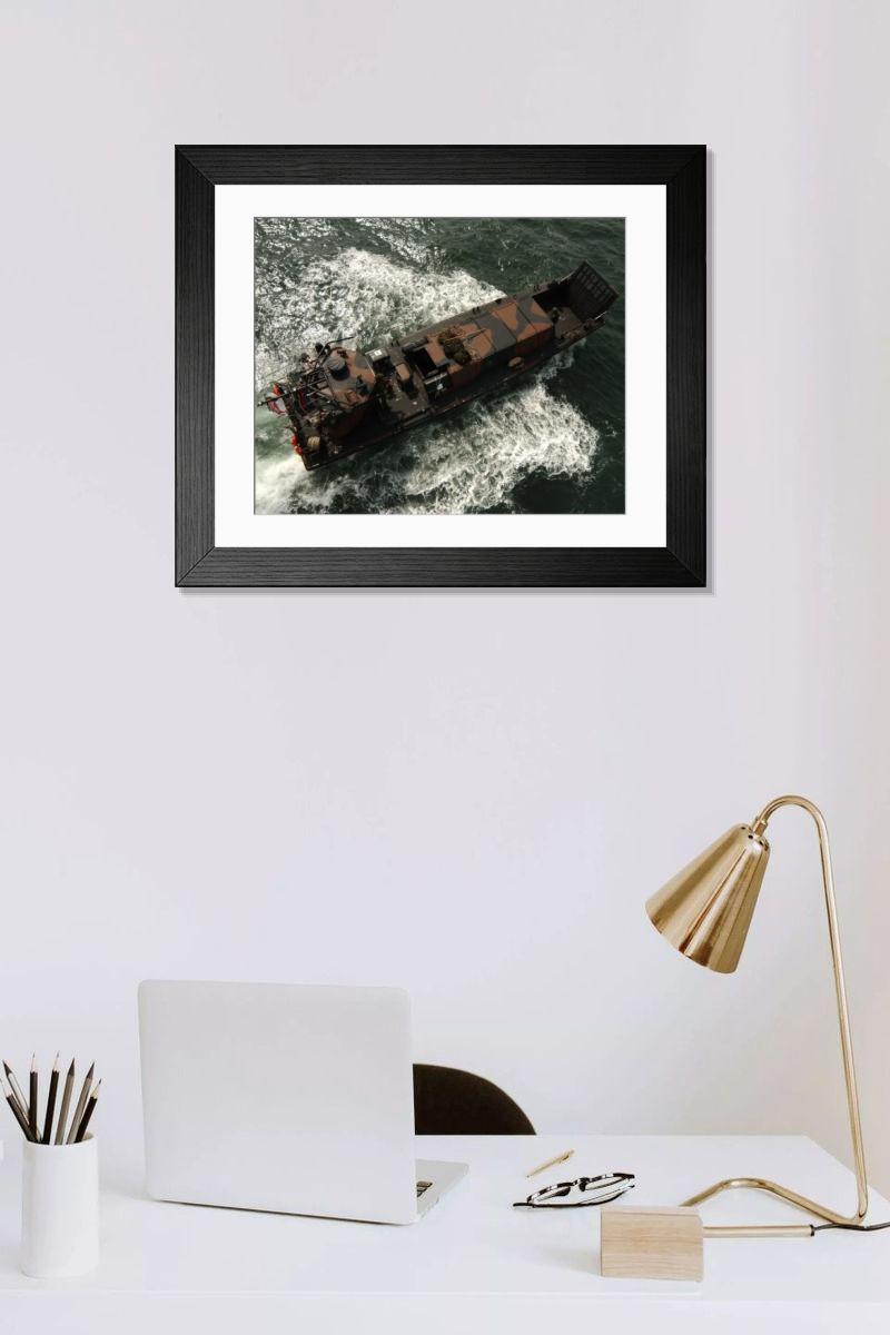 Shown hanging in a room: Modern 14"x12" (36x31cm)