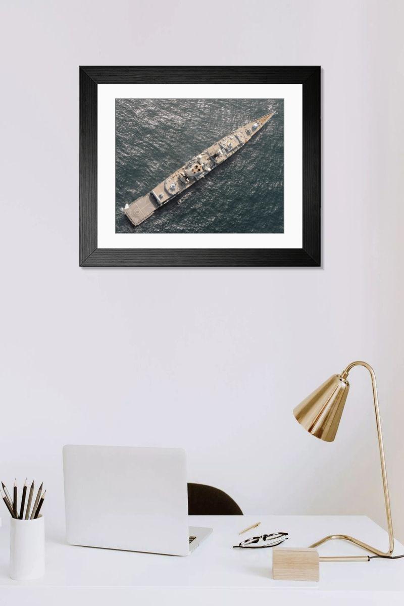 Shown hanging in a room: Modern 14"x12" (36x31cm)