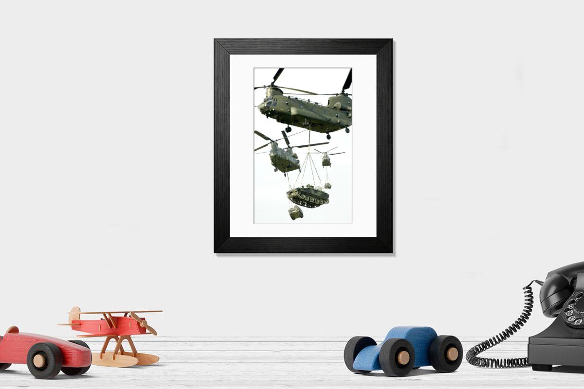 Shown hanging in a room: Modern 14"x12" (36x31cm)