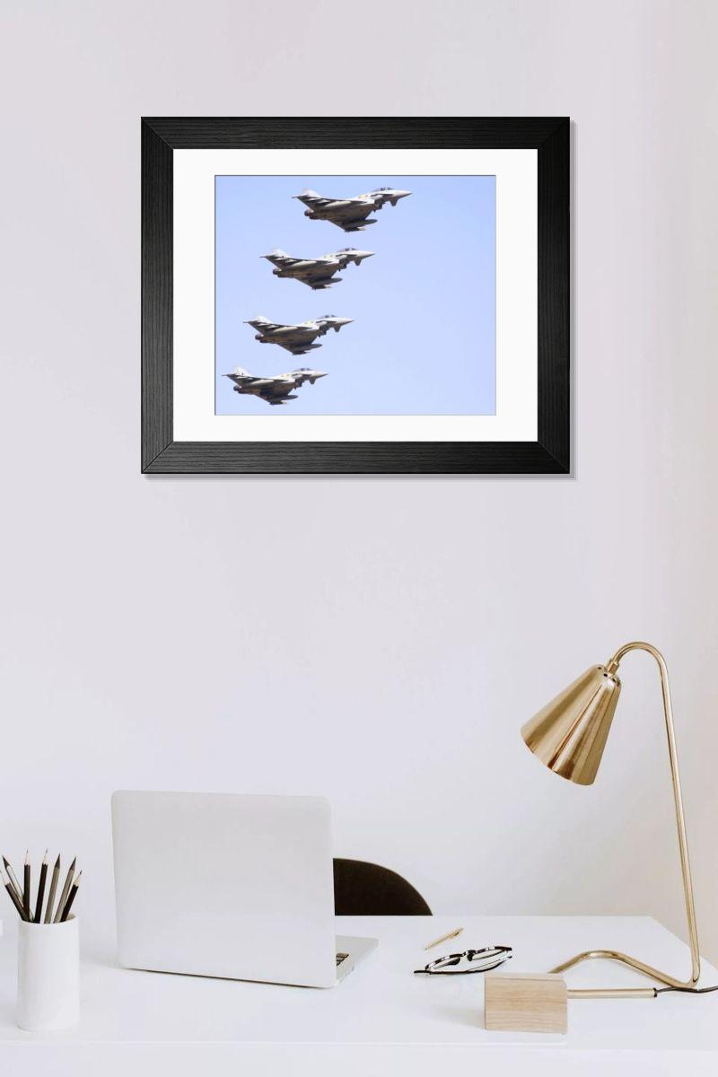 Shown hanging in a room: Modern 14"x12" (36x31cm)