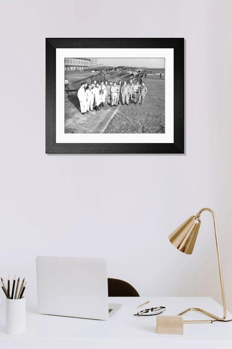 Shown hanging in a room: Modern 14"x12" (36x31cm)