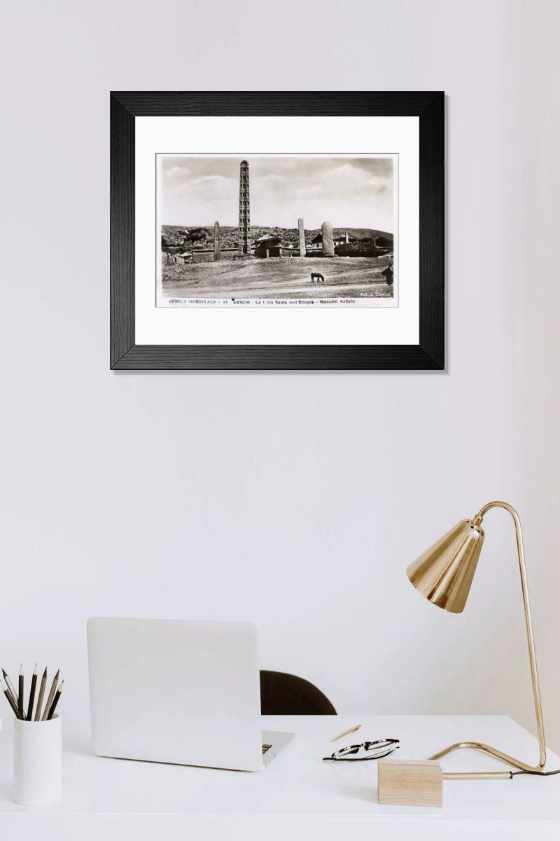 Shown hanging in a room: Modern 14"x12" (36x31cm)