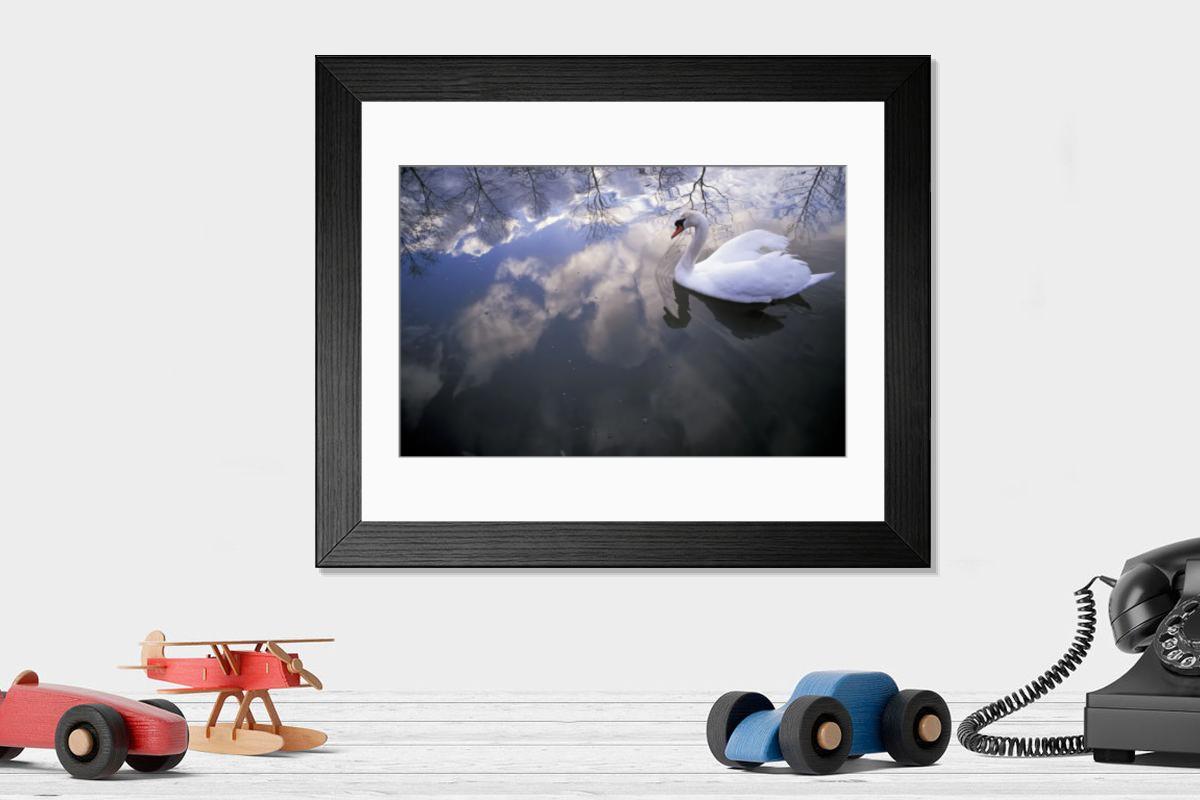 Shown hanging in a room: Modern 14"x12" (36x31cm)