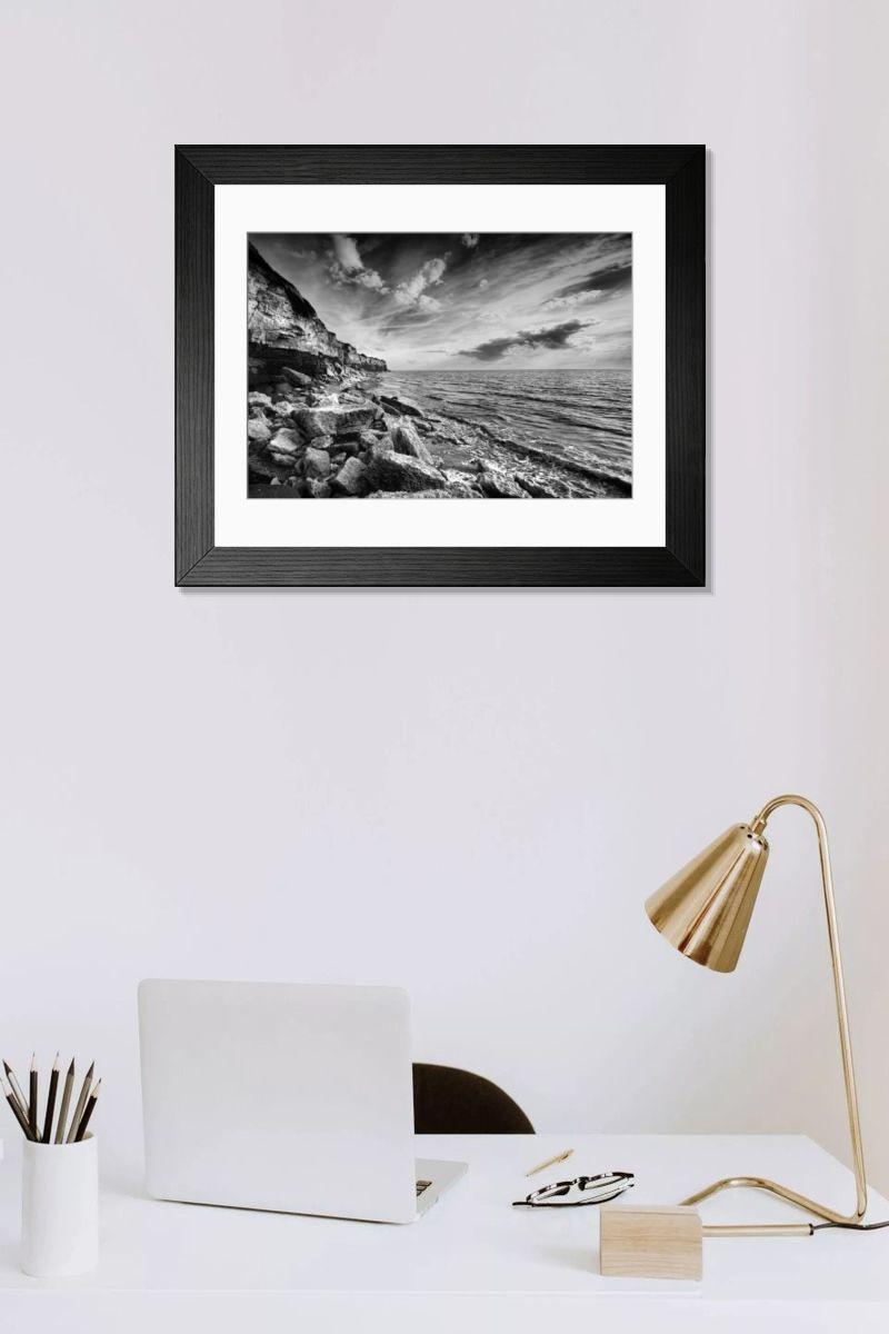 Shown hanging in a room: Modern 14"x12" (36x31cm)