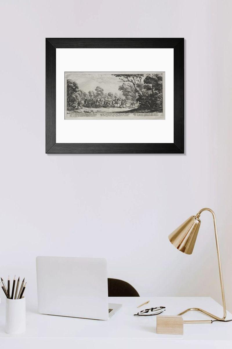 Shown hanging in a room: Modern 14"x12" (36x31cm)