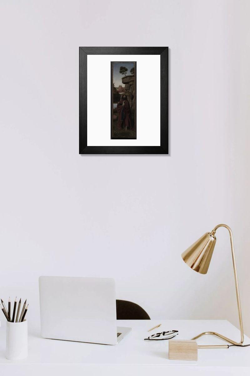 Shown hanging in a room: Modern 14"x12" (36x31cm)