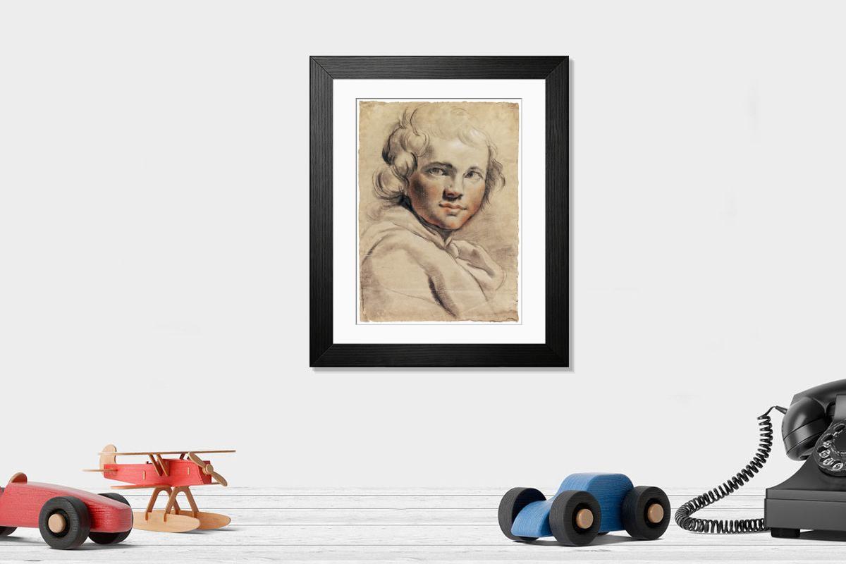 Shown hanging in a room: Modern 14"x12" (36x31cm)