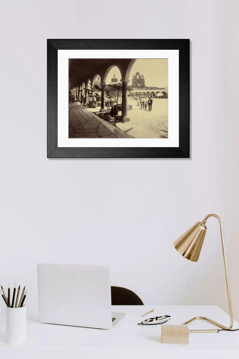Shown hanging in a room: Modern 14"x12" (36x31cm)