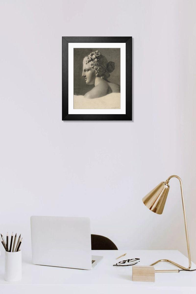 Shown hanging in a room: Modern 14"x12" (36x31cm)