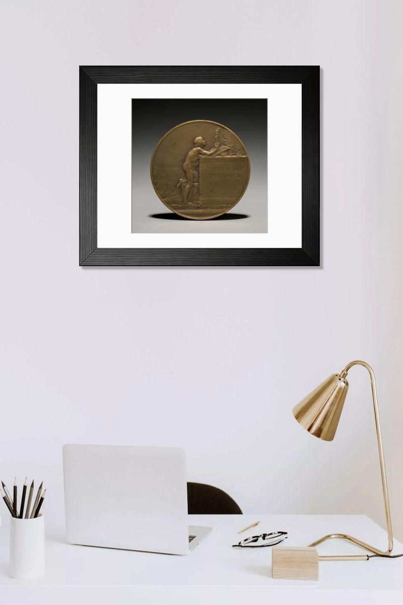 Shown hanging in a room: Modern 14"x12" (36x31cm)