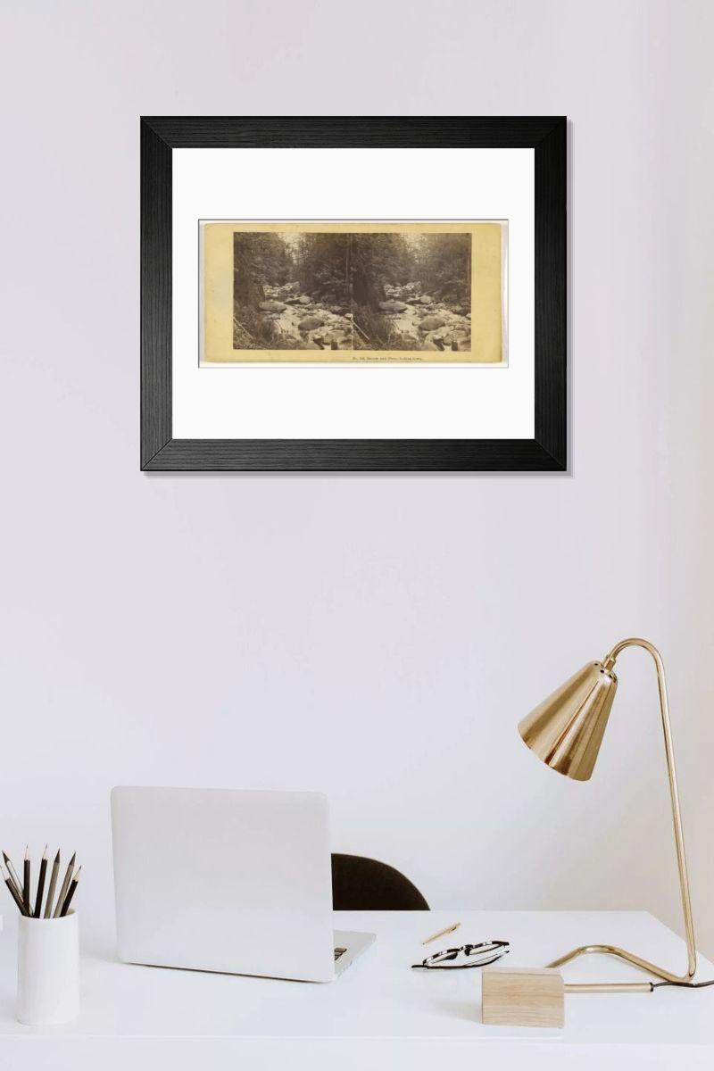 Shown hanging in a room: Modern 14"x12" (36x31cm)