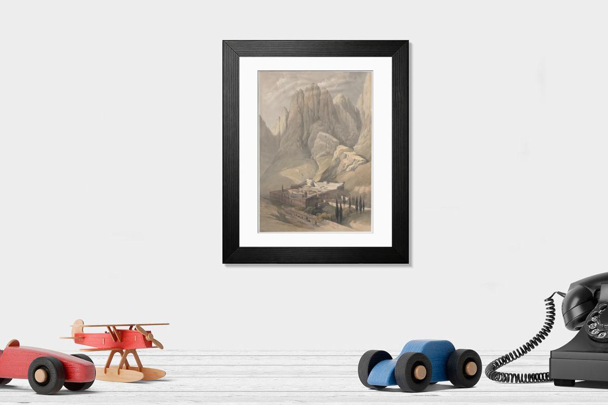 Shown hanging in a room: Modern 14"x12" (36x31cm)