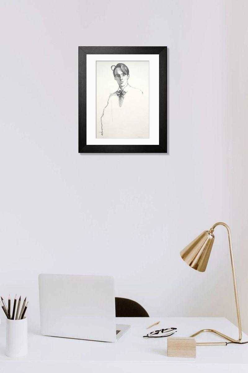 Shown hanging in a room: Modern 14"x12" (36x31cm)
