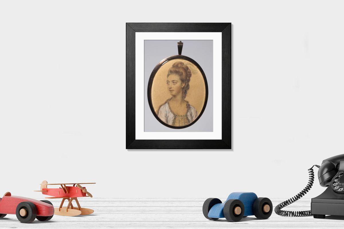 Shown hanging in a room: Modern 14"x12" (36x31cm)