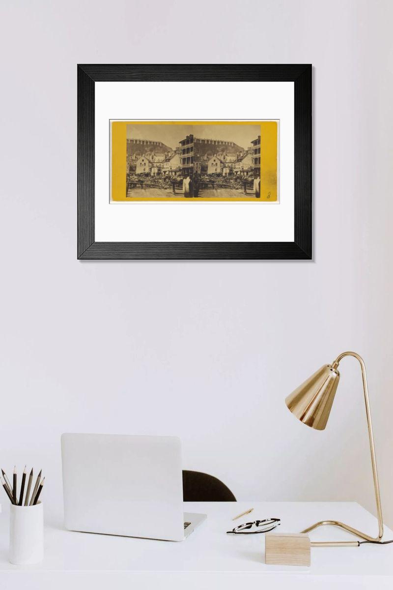 Shown hanging in a room: Modern 14"x12" (36x31cm)