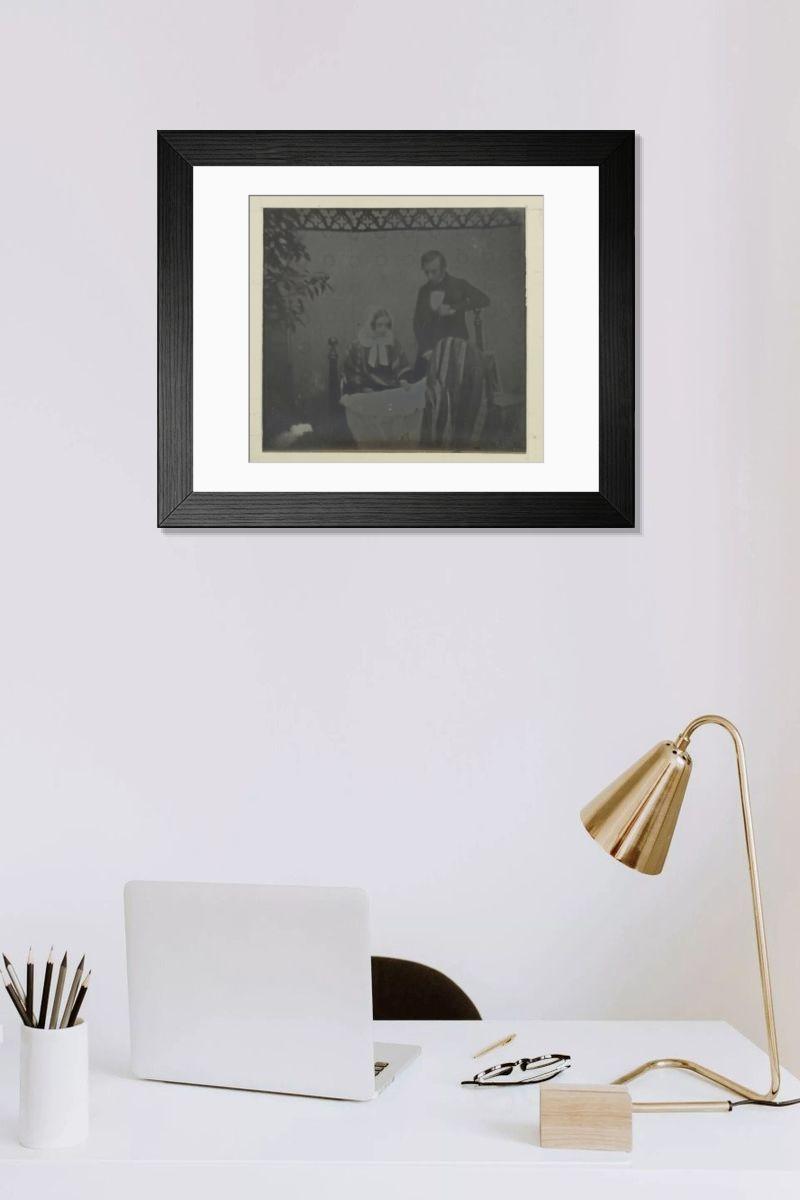 Shown hanging in a room: Modern 14"x12" (36x31cm)