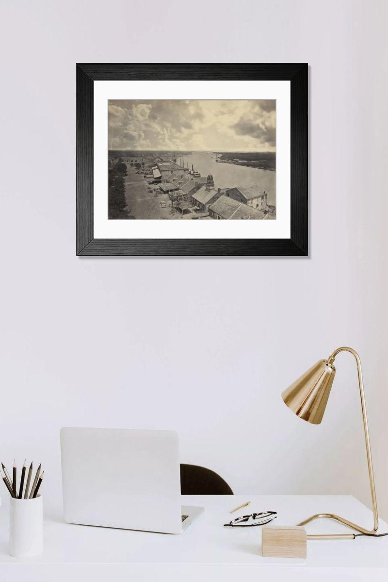 Shown hanging in a room: Modern 14"x12" (36x31cm)