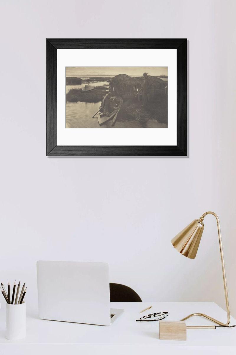 Shown hanging in a room: Modern 14"x12" (36x31cm)