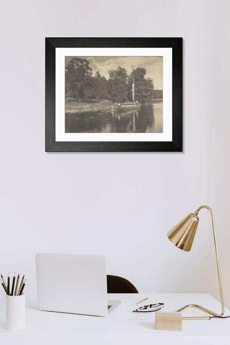 Shown hanging in a room: Modern 14"x12" (36x31cm)