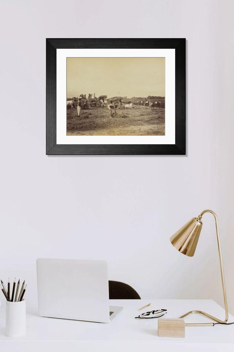 Shown hanging in a room: Modern 14"x12" (36x31cm)