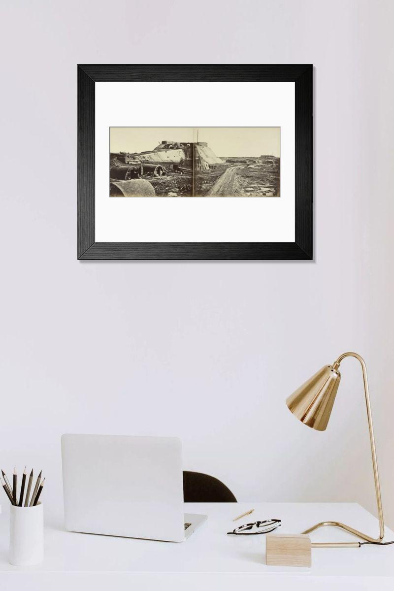 Shown hanging in a room: Modern 14"x12" (36x31cm)