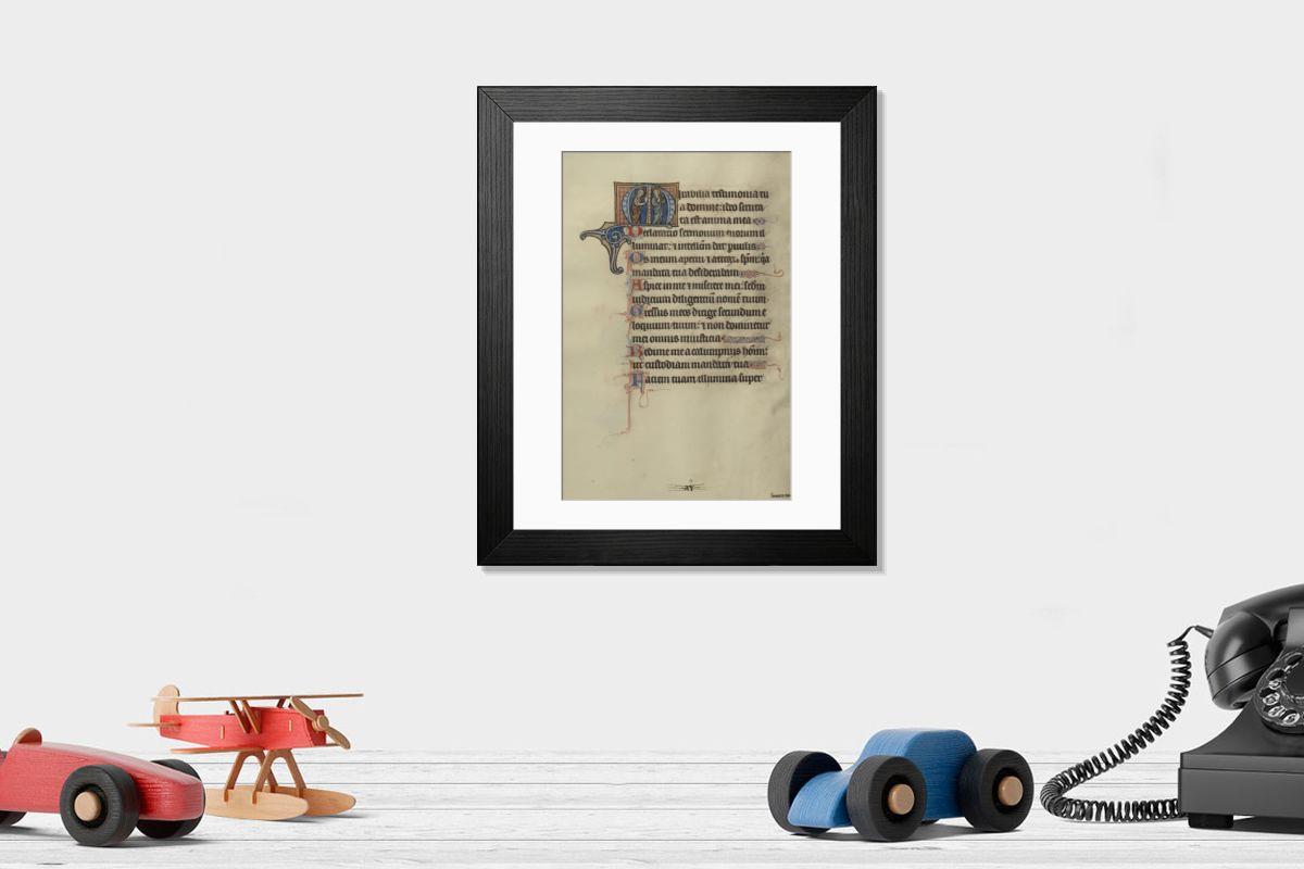 Shown hanging in a room: Modern 14"x12" (36x31cm)