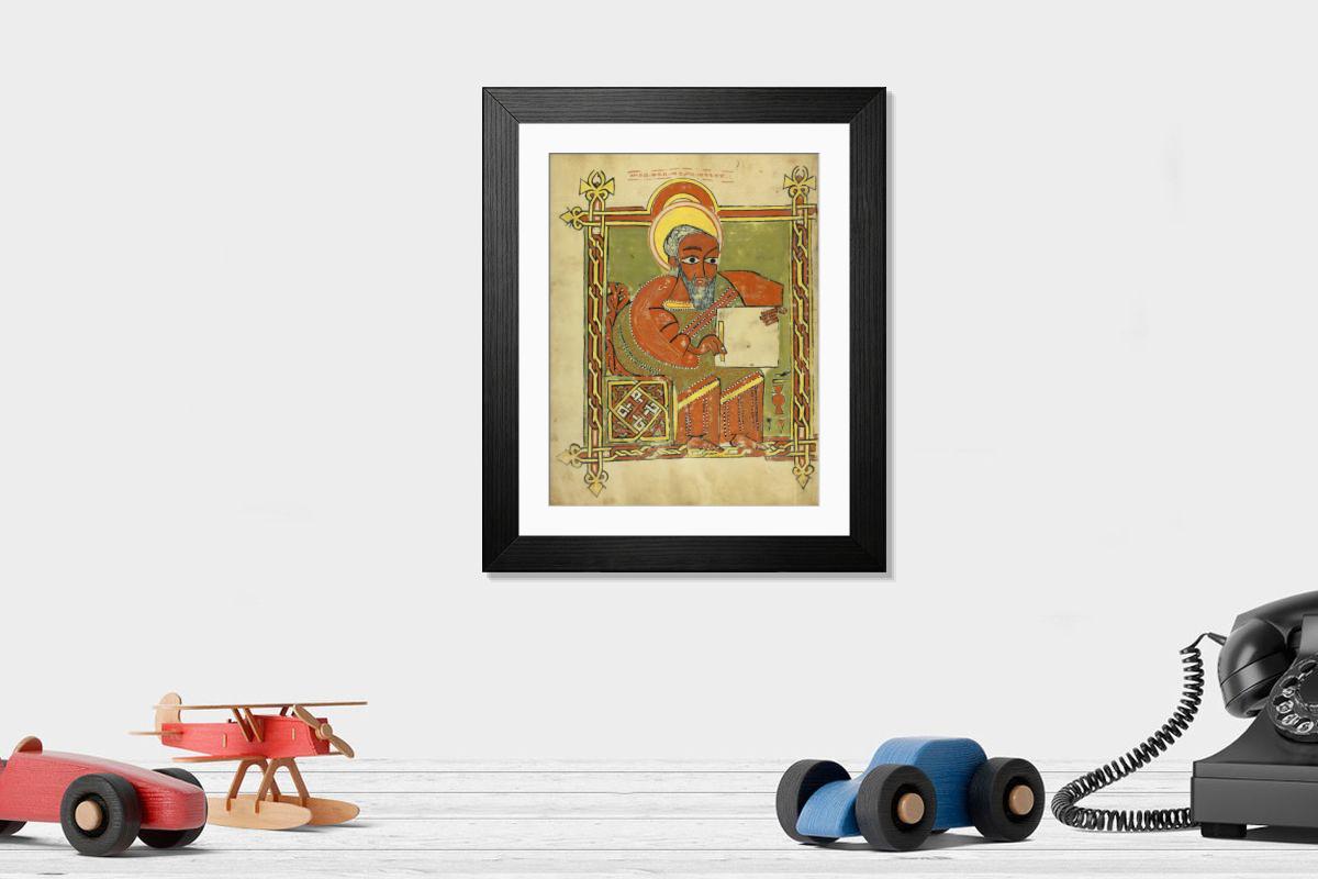 Shown hanging in a room: Modern 14"x12" (36x31cm)