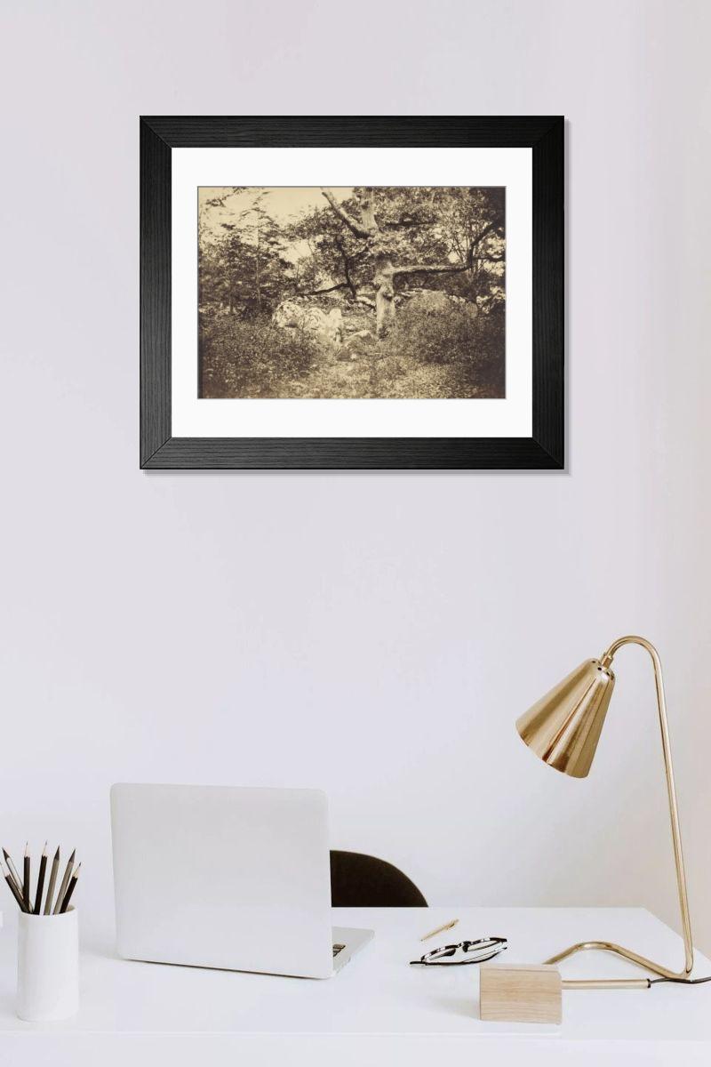 Shown hanging in a room: Modern 14"x12" (36x31cm)