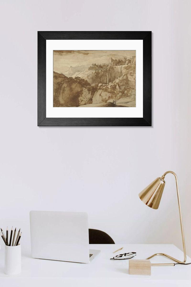 Shown hanging in a room: Modern 14"x12" (36x31cm)
