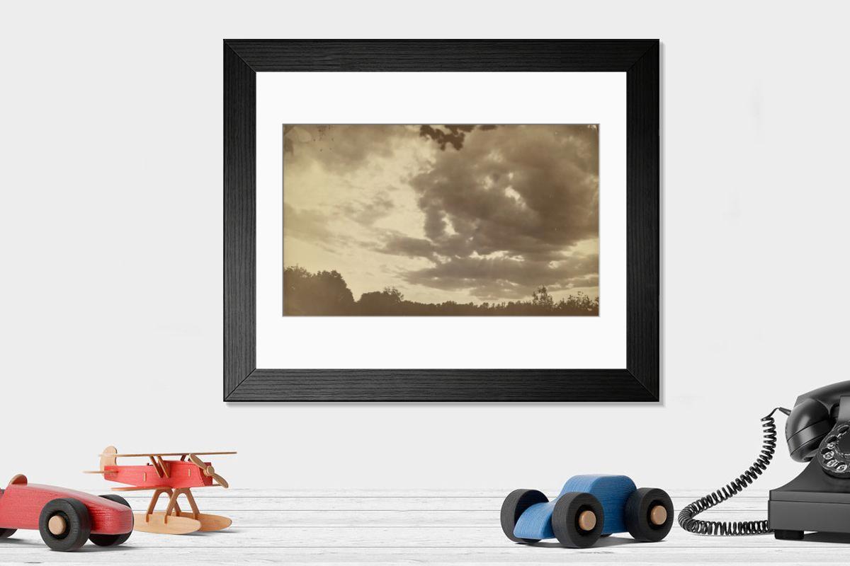Shown hanging in a room: Modern 14"x12" (36x31cm)