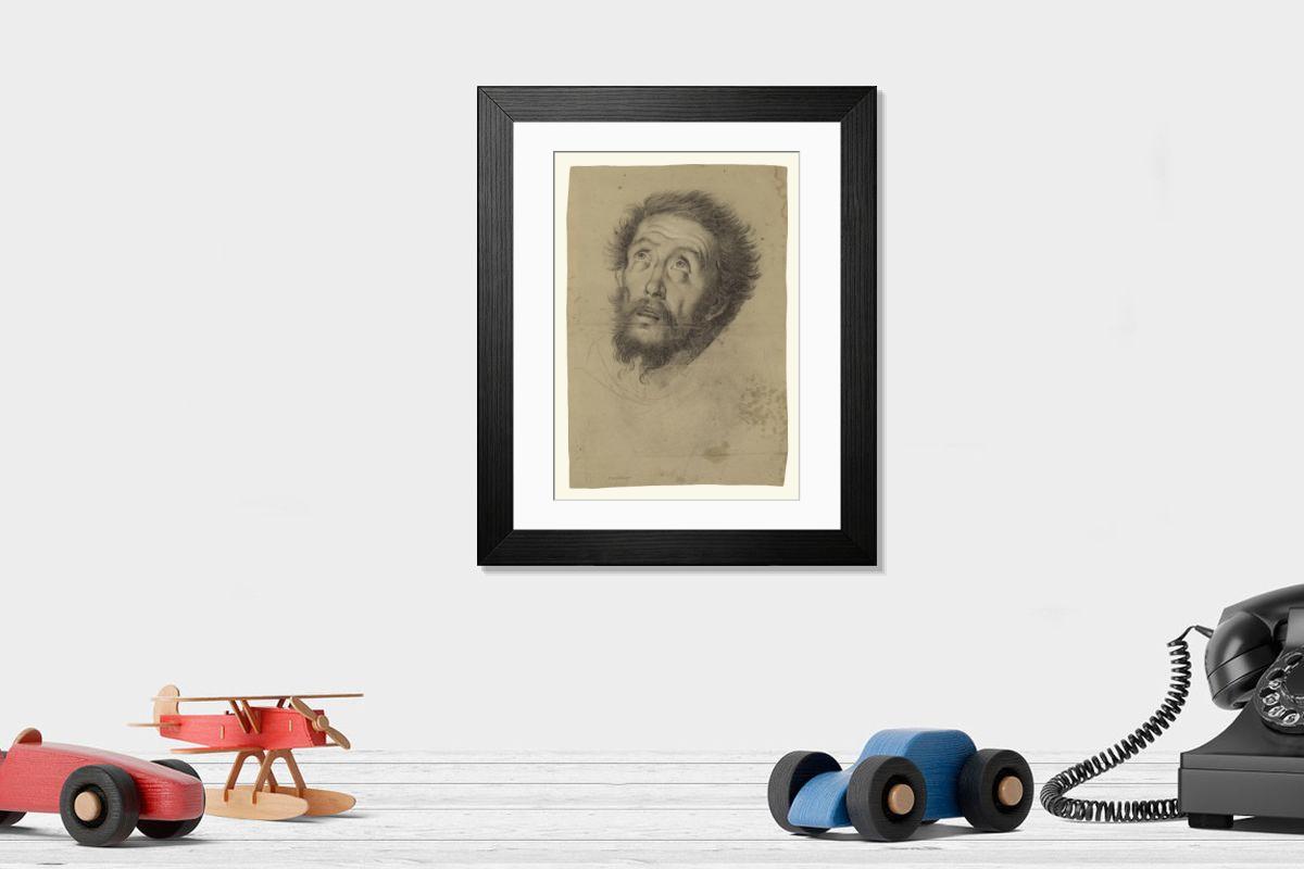 Shown hanging in a room: Modern 14"x12" (36x31cm)