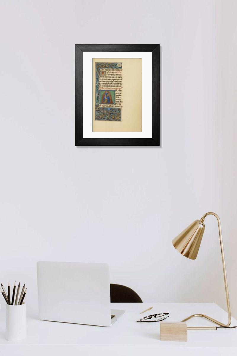 Shown hanging in a room: Modern 14"x12" (36x31cm)