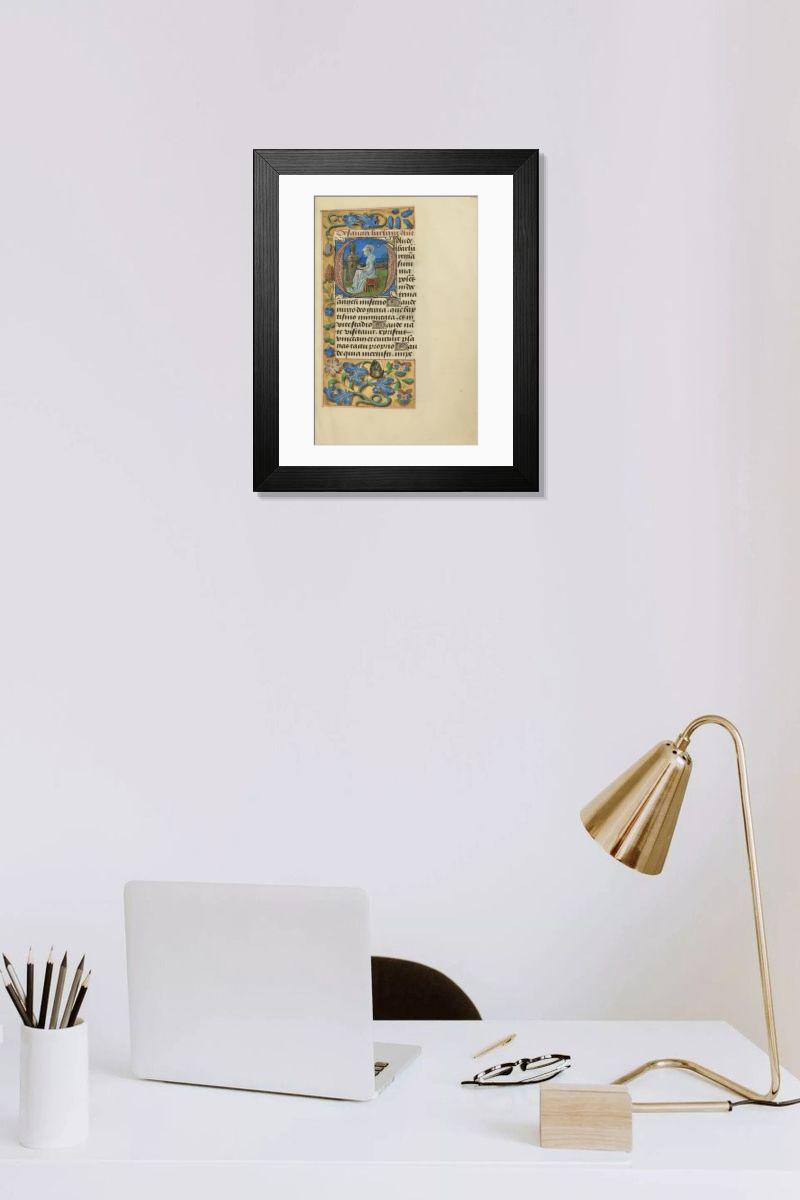 Shown hanging in a room: Modern 14"x12" (36x31cm)