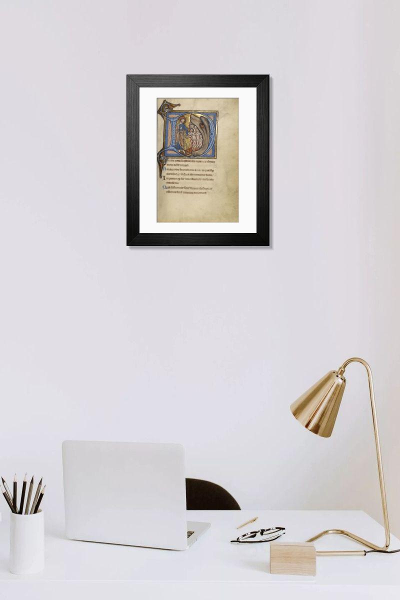 Shown hanging in a room: Modern 14"x12" (36x31cm)
