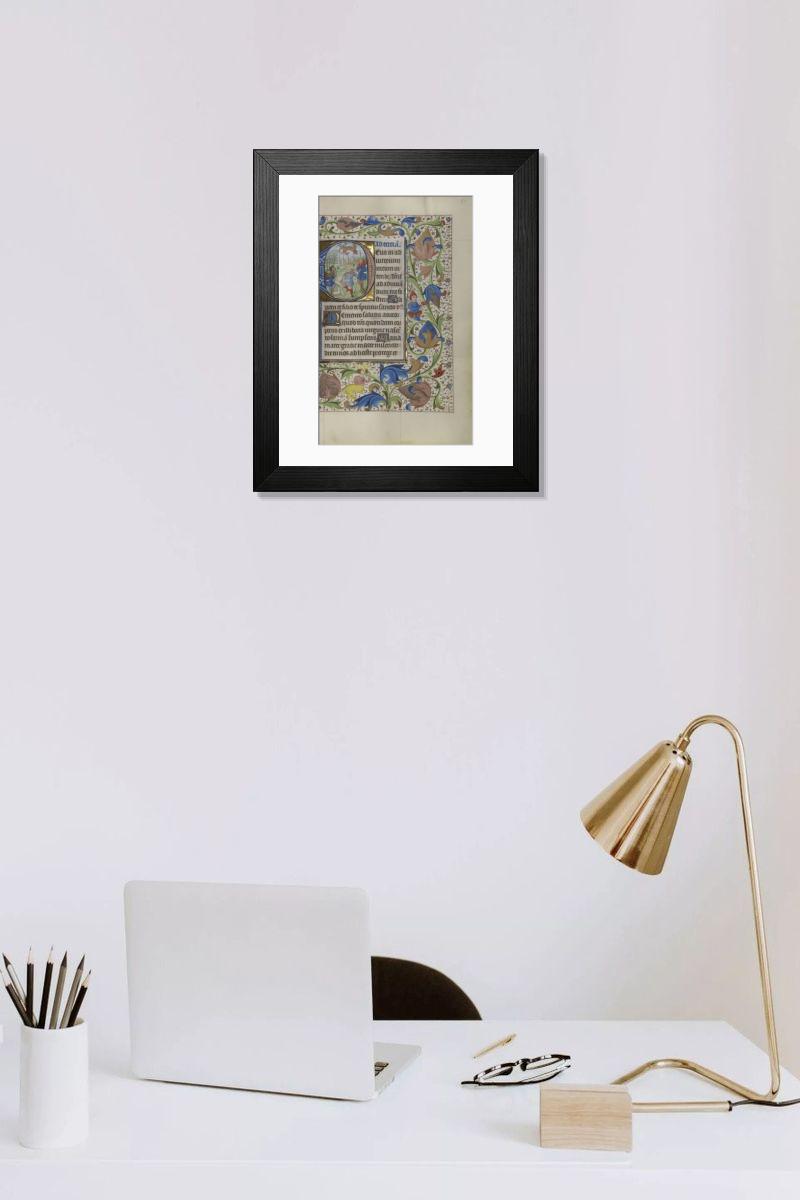 Shown hanging in a room: Modern 14"x12" (36x31cm)