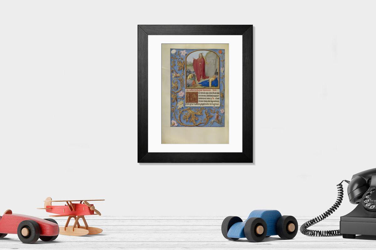Shown hanging in a room: Modern 14"x12" (36x31cm)