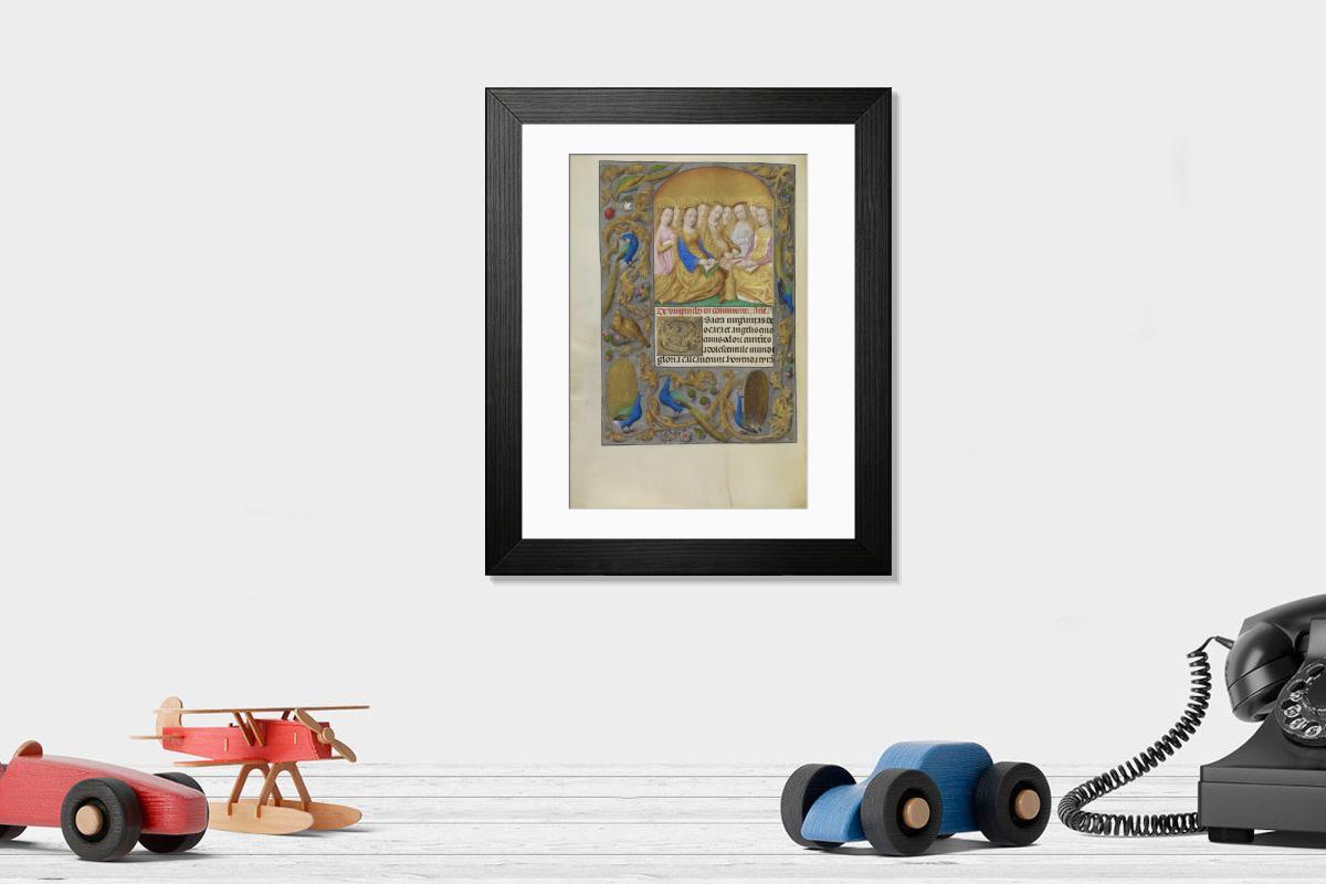 Shown hanging in a room: Modern 14"x12" (36x31cm)