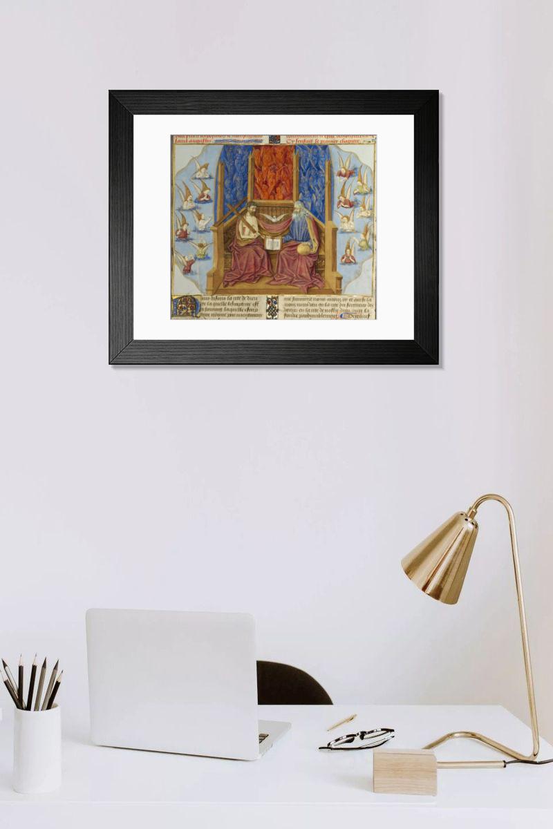 Shown hanging in a room: Modern 14"x12" (36x31cm)