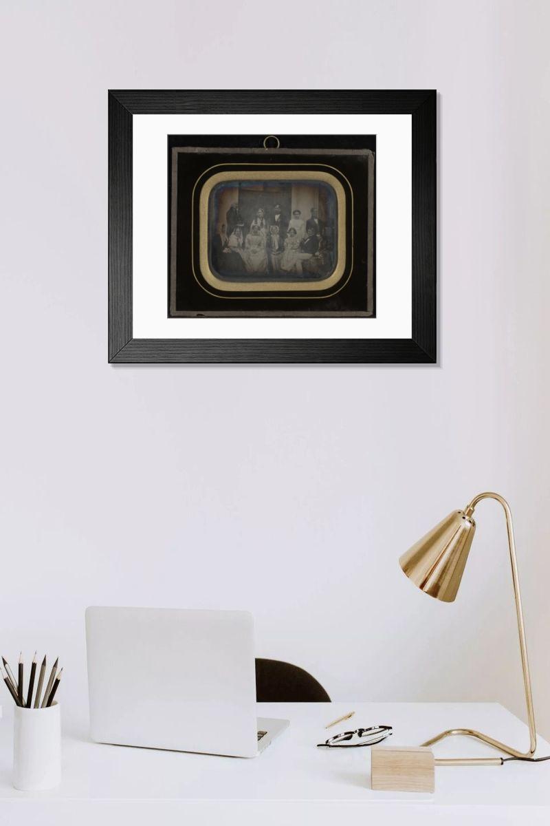 Shown hanging in a room: Modern 14"x12" (36x31cm)