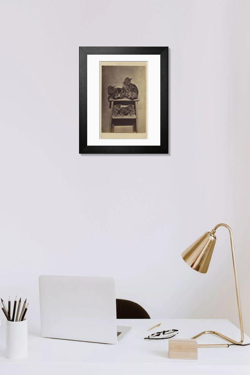 Shown hanging in a room: Modern 14"x12" (36x31cm)