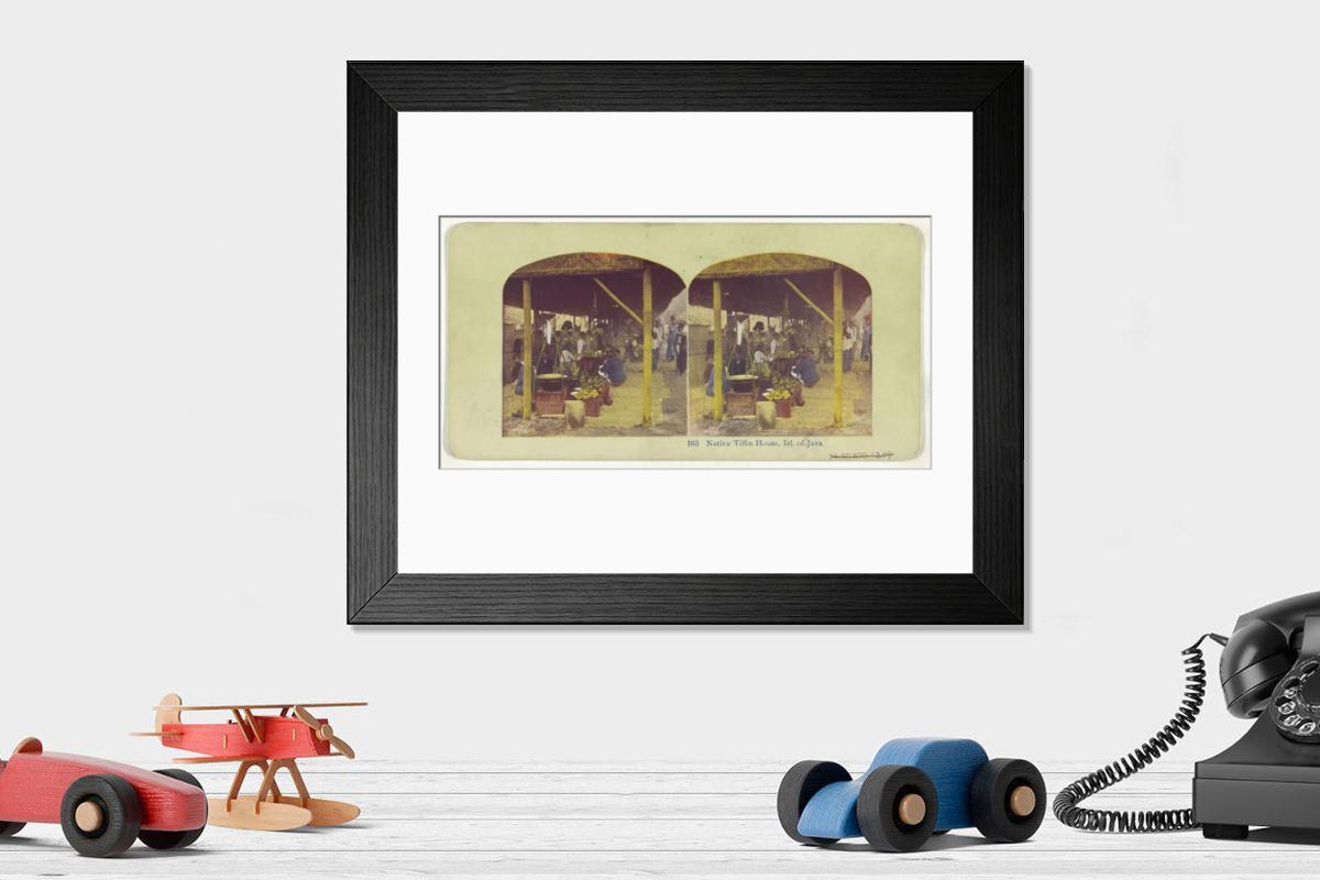 Shown hanging in a room: Modern 14"x12" (36x31cm)