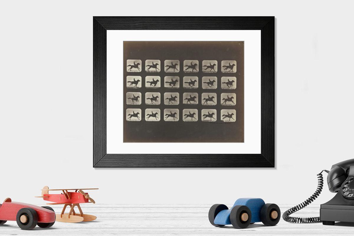Shown hanging in a room: Modern 14"x12" (36x31cm)
