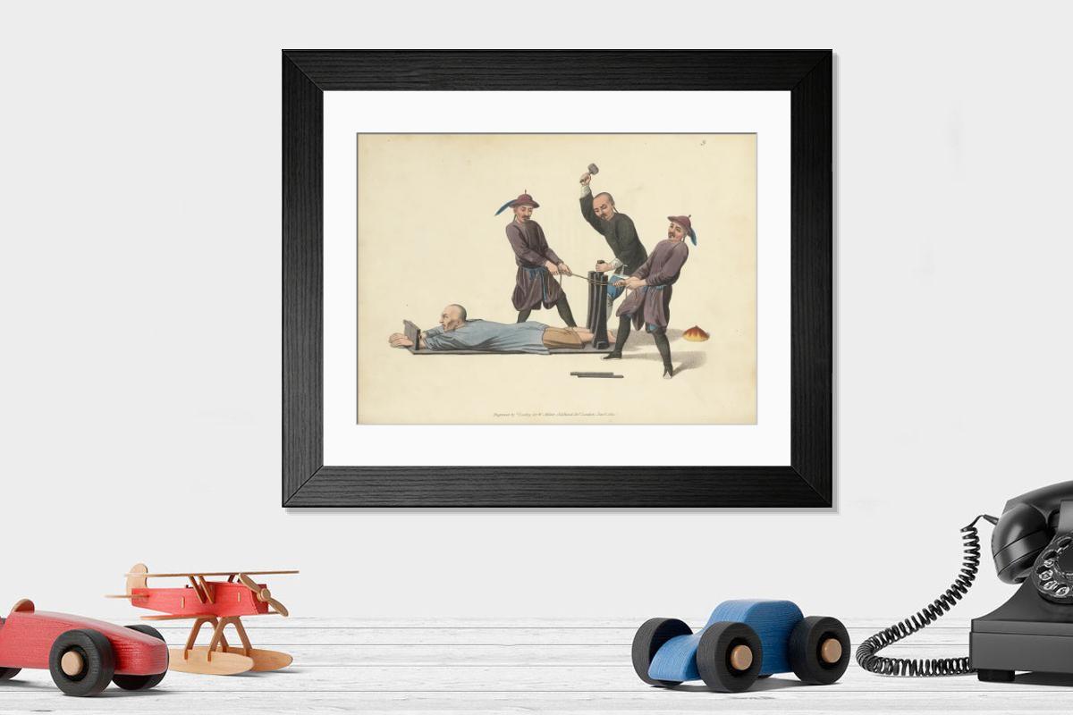 Shown hanging in a room: Modern 14"x12" (36x31cm)